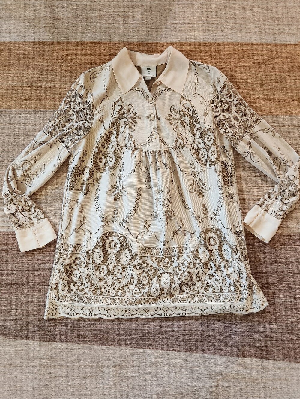 Anna Sui for Target ivory lace babydoll dress